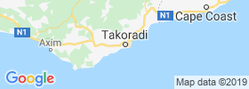 Sekondi Takoradi map